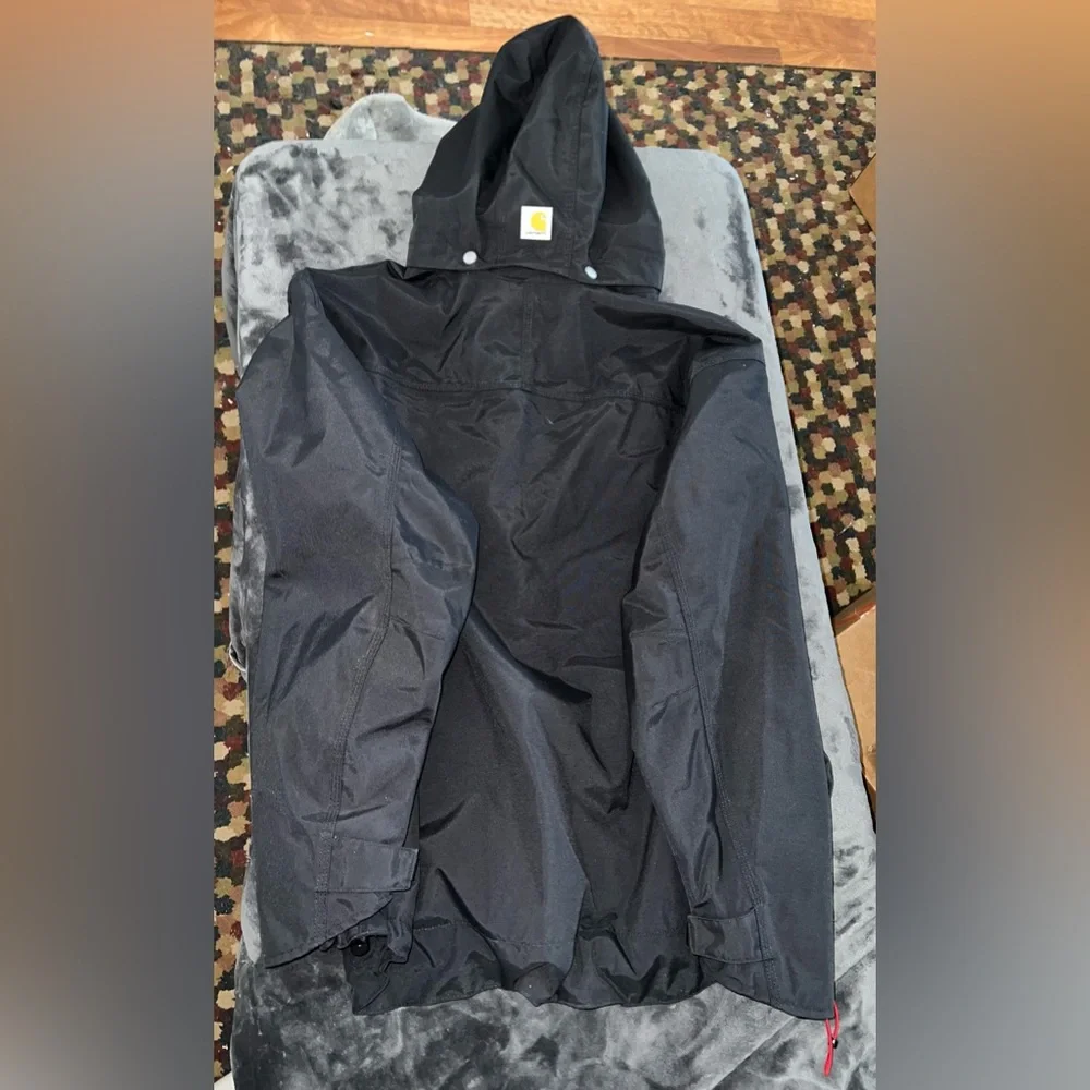 Carhartt Storm Defender Loose Fit Heavyweight Jacket In Black Size XL - Picture 10 of 10